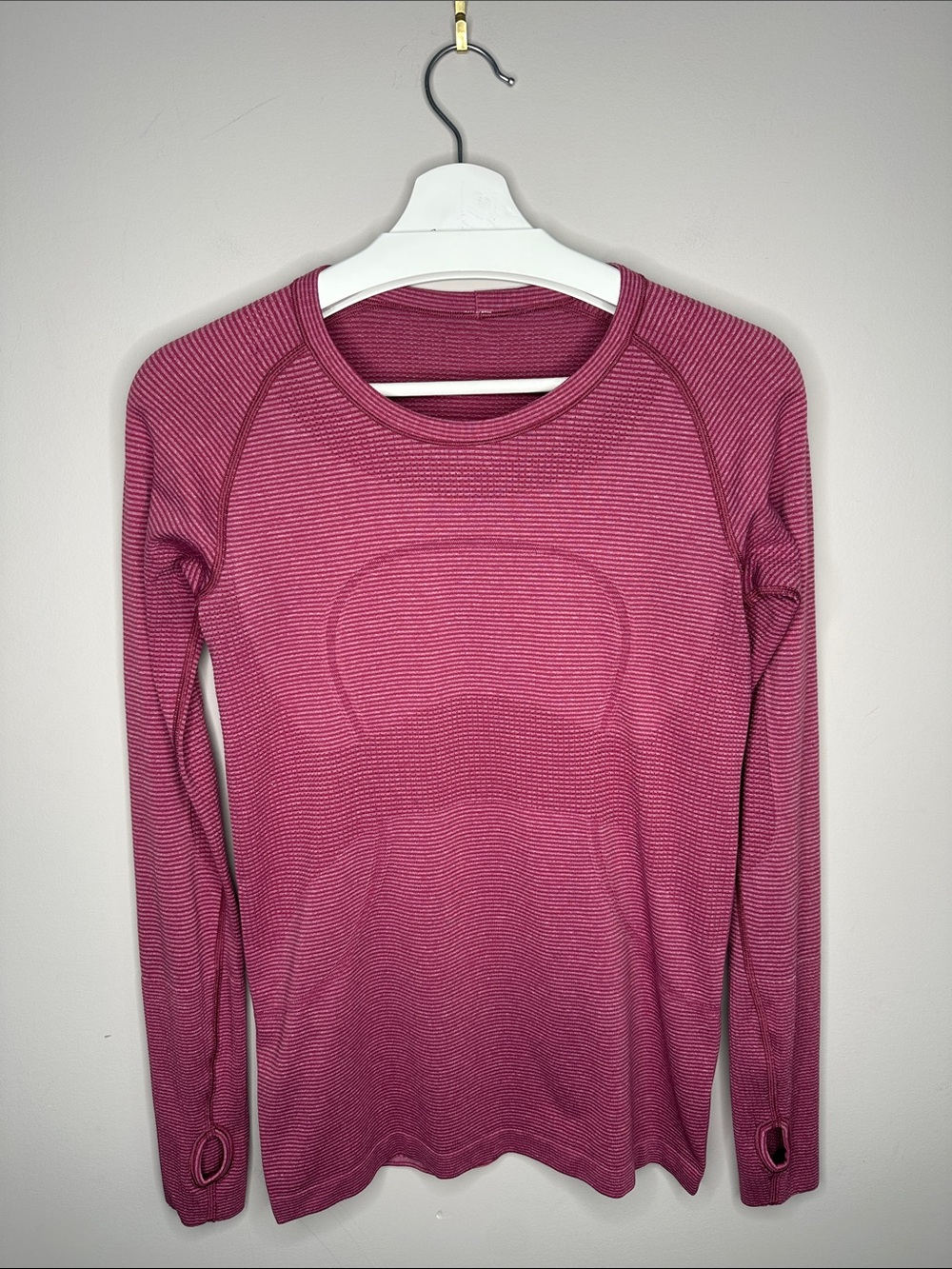 Lululemon Swiftly Seamless Long-Sleeve Striped Crew Top